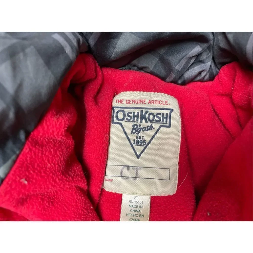 Boys Toddler 2 piece size 2T/24 Months Winter Jacket lot by Osh Kosh Bgosh & Chi